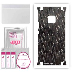 apgo uzlīmju plēves folijas vinils mugurai + sāniem saderīgs ar Huawei Mate 20 Pro, Full Body Wrap, izturīgs pret skrāpējumiem, viegli uzstādāms - Oglekļa melnais pikseļi cena un informācija | Ekrāna aizsargstikli | 220.lv