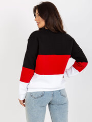 weißes und rotes sweatshirt basic ar v-ausschnitt cena un informācija | Sieviešu džemperi | 220.lv