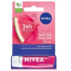 Lūpu krāsa Nivea 24H Mett In Moisture Watermelon Shine, 4,8 g cena un informācija | Lūpu krāsas, balzāmi, spīdumi, vazelīns | 220.lv