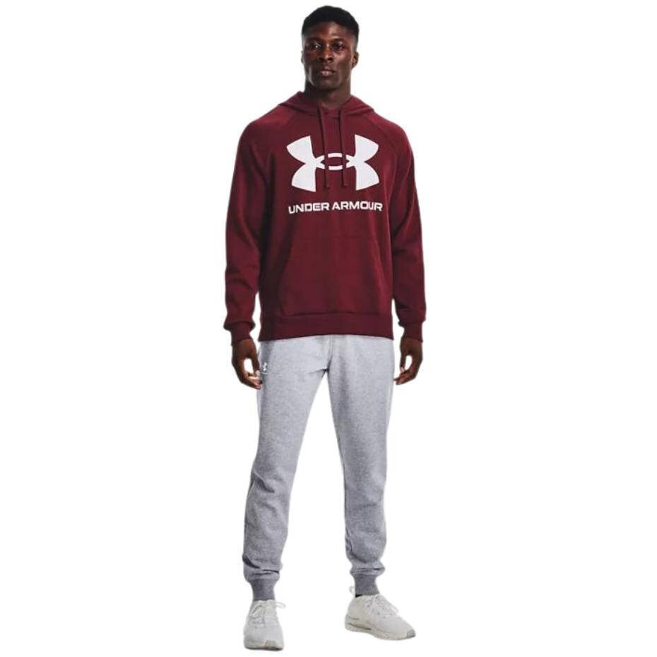 Bluza męska Under Armour Rival Fleece Big Logo HD bordowa 1357093 690 cena un informācija | Vīriešu džemperi | 220.lv