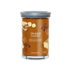 Yankee Candle Aromātiskā svece Signature tumbler large Spiced Banana Bread 567 g cena un informācija | Sveces un svečturi | 220.lv