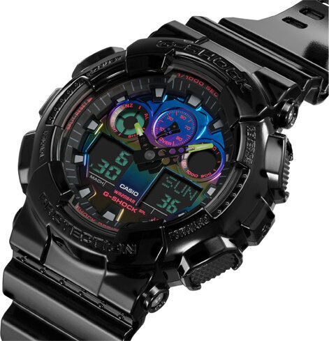 Casio G-Shock WATCHES Mod. GA-100RGB-1AER цена и информация | Sieviešu pulksteņi | 220.lv