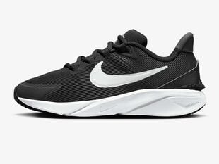 Молодежные кроссовки Nike STAR RUNNER 4 NN (GS), черно-белые цена и информация | Женские туфли | 220.lv