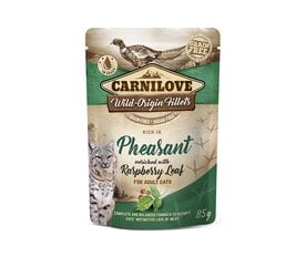 Carnilove Pheasant Raspberry Leaves беззерновой влажный корм для кошек, 85 г x 12 цена и информация | Консервы для котов | 220.lv