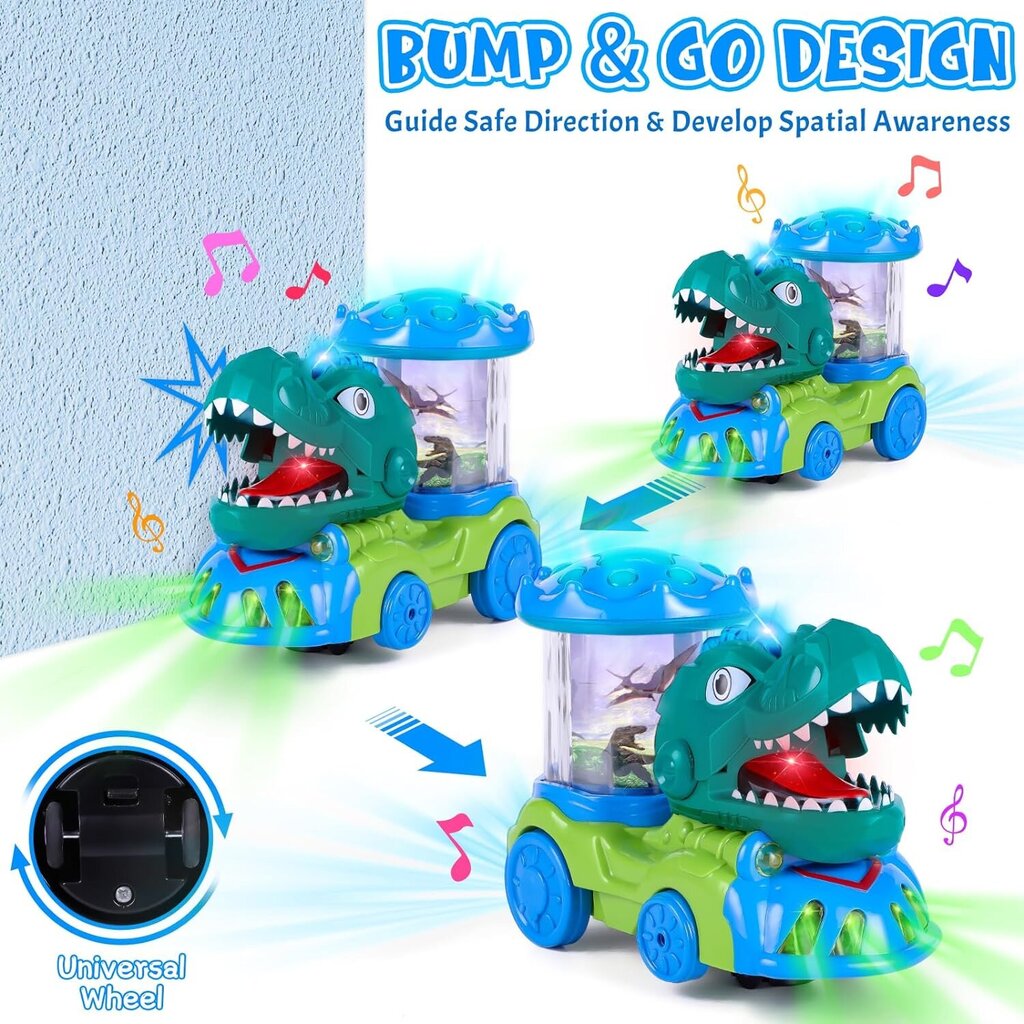 Muzikāla rotaļlieta ar gaismām Dinosaur cena un informācija | Rotaļlietas zīdaiņiem | 220.lv