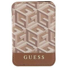 Guess Wallet Card Slot GUWMSHGCFSEW MagSafe GCube stripe brązowy|brown GUWMSHGCFSEW cena un informācija | Sieviešu somas | 220.lv