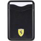 Ferrari Wallet Card Slot FEWCMRSIK czarny|black MagSafe Leather 2023 Collection FEWCMRSIK cena un informācija | Sieviešu maki, karšu maki | 220.lv