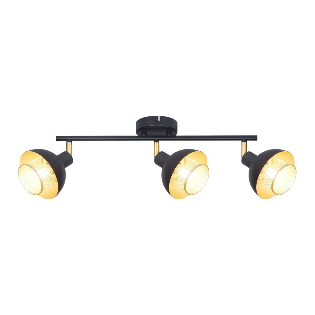 Italux griestu lampa Savio SPL-27357-3-BK-GD cena un informācija | Griestu lampas | 220.lv