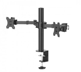 Hama Monitor Holder, 2 Monitors, Height-adjustable, Swivel/Tilt, 13" - 35" cena un informācija | TV kronšteini | 220.lv