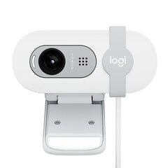 Logitech Brio 100, FHD, white - Webcam cena un informācija | Datoru (WEB) kameras | 220.lv