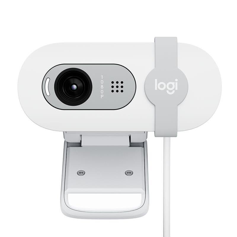 Logitech Brio 100, FHD, white - Webcam cena un informācija | Datoru (WEB) kameras | 220.lv