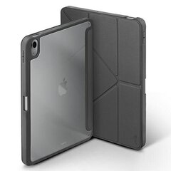 UNIQ etui Moven iPad Air 10.9 (2022|2020) Antimicrobial szary|charcoal grey cena un informācija | Somas, maciņi | 220.lv