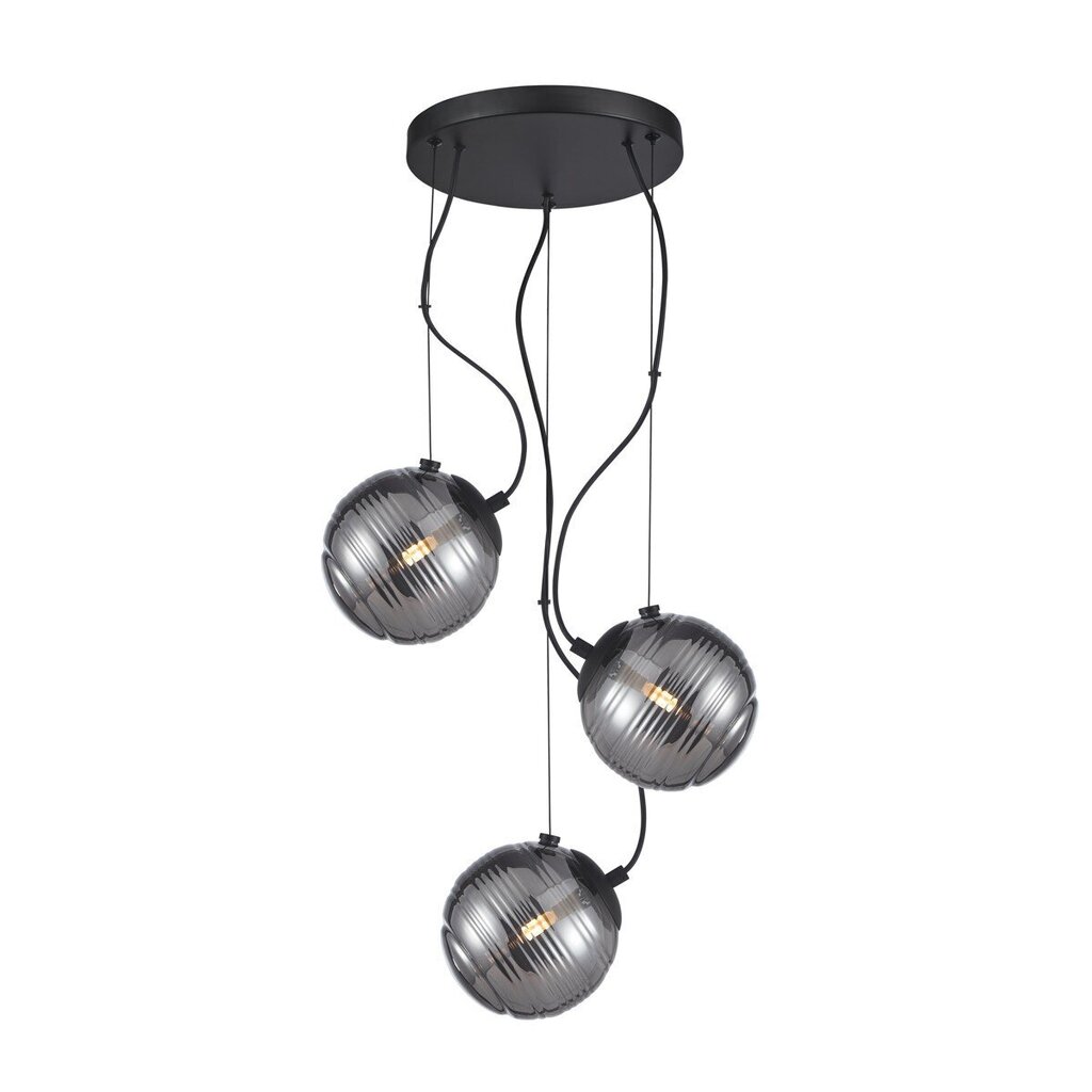 Italux piekaramā lampa Perona PND-92389-3A-BK cena un informācija | Lustras | 220.lv