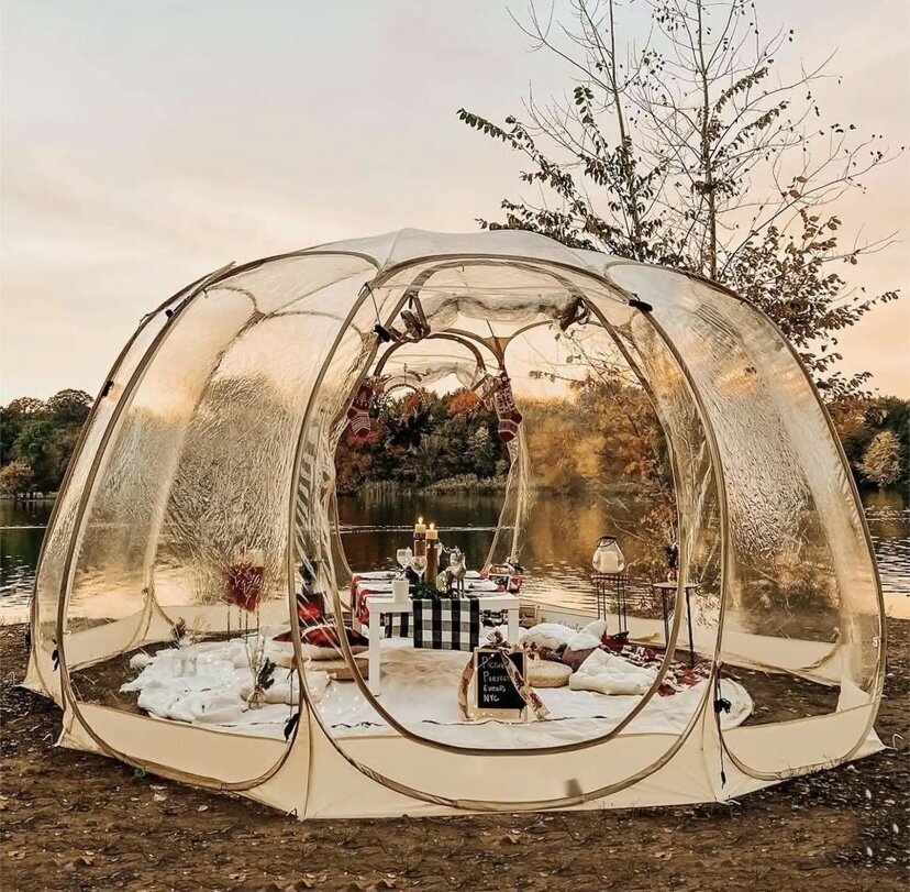 DreamTent, caurspīdīgā telts, 450x450 цена и информация | Teltis | 220.lv