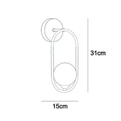 Italux sienas lampa Lupus WL-3965-1-BL цена и информация | Настенные светильники | 220.lv