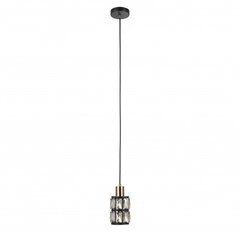 Italux piekaramā lampa Menfi PND-44236-1-BK-GD cena un informācija | Lustras | 220.lv