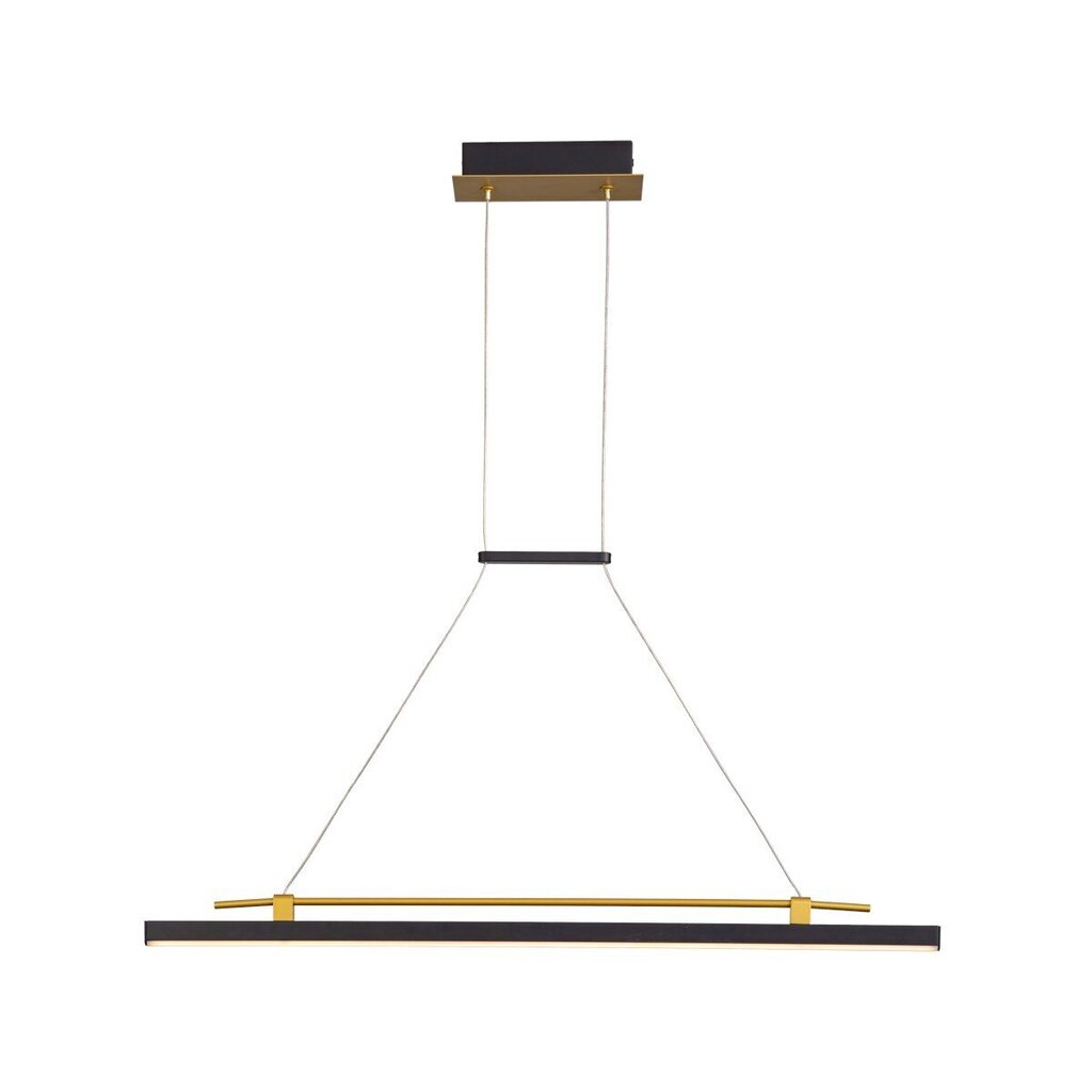 Italux piekaramā lampa Merlot PND-54638F-16W-3K-BK-GD cena un informācija | Lustras | 220.lv