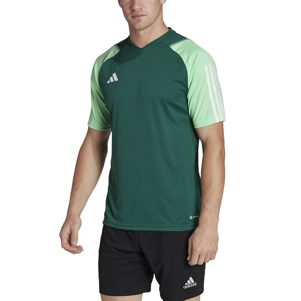 Koszulka męska adidas Tiro 23 Competition Jersey zielona HU1297 58577-283 цена и информация | Vīriešu T-krekli | 220.lv