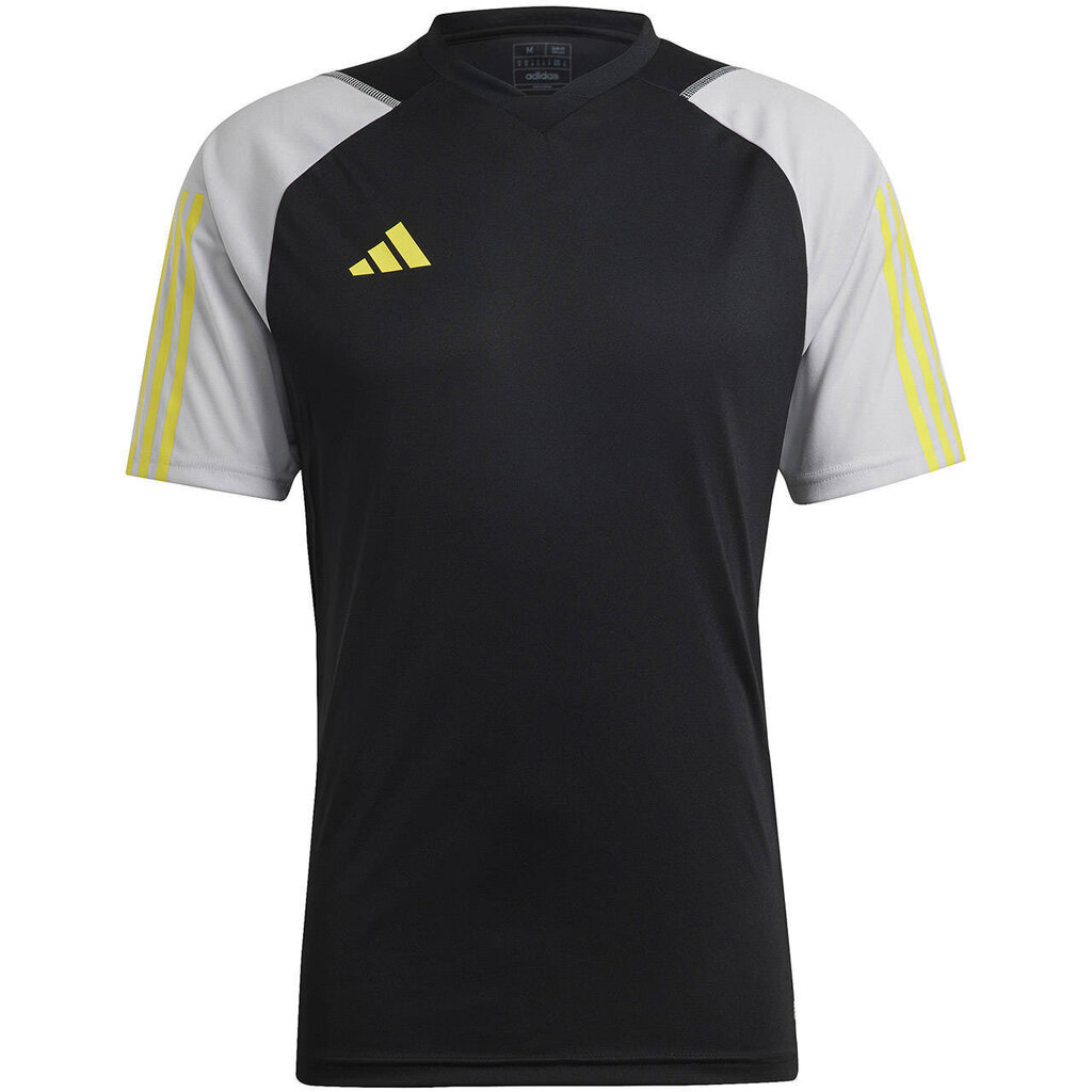 Koszulka męska adidas Tiro 23 Competition Jersey czarno-szara HU1295 58771-283 цена и информация | Sporta apģērbs vīriešiem | 220.lv