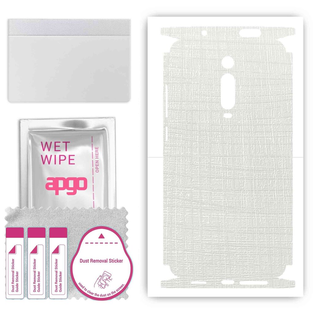 Apgo White Fabric Wrap cena un informācija | Ekrāna aizsargstikli | 220.lv