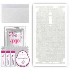 Apgo White Fabric Wrap cena un informācija | Ekrāna aizsargstikli | 220.lv