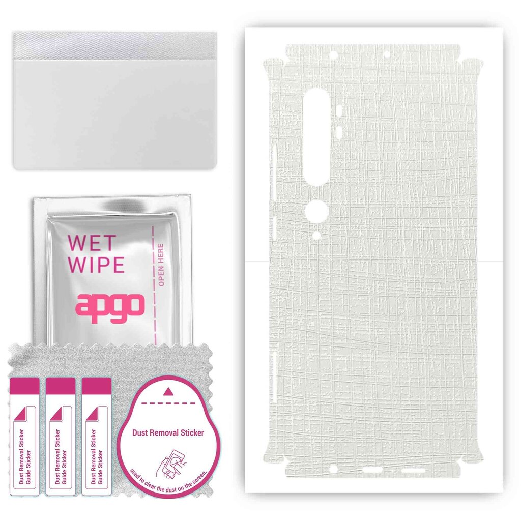 Apgo White Fabric Wrap cena un informācija | Ekrāna aizsargstikli | 220.lv