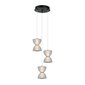 Italux piekaramā lampa Tica PND-83949-3-BK cena un informācija | Lustras | 220.lv