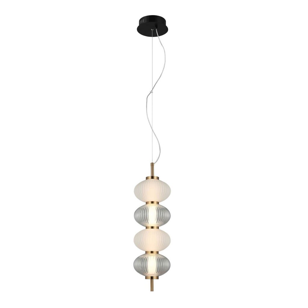 Italux piekaramā lampa Testa PND-84938-4V-BK cena un informācija | Lustras | 220.lv