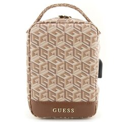 Guess Torba GUHBHGCFSEW Organizer brązowy|brown GCube Stripe GUHBHGCFSEW cena un informācija | Sieviešu somas | 220.lv