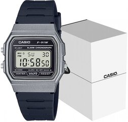 Zegarek Męski CASIO F-91WM-1BDF cena un informācija | Vīriešu pulksteņi | 220.lv