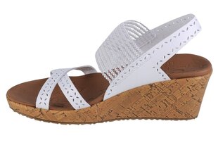 sandały damskie Skechers Beverlee - Boho Glow 119330-WHT 60852-19 цена и информация | Женские босоножки | 220.lv