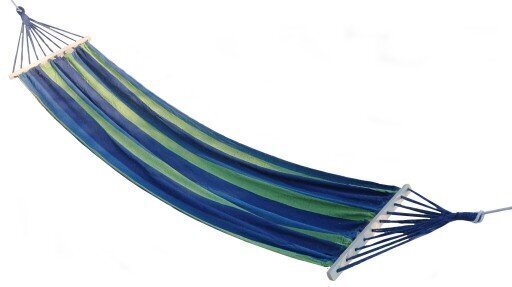 Šūpuļtīkls Gardenic, 200x80 cm, zaļš/zils cena un informācija | Šūpuļtīkli | 220.lv