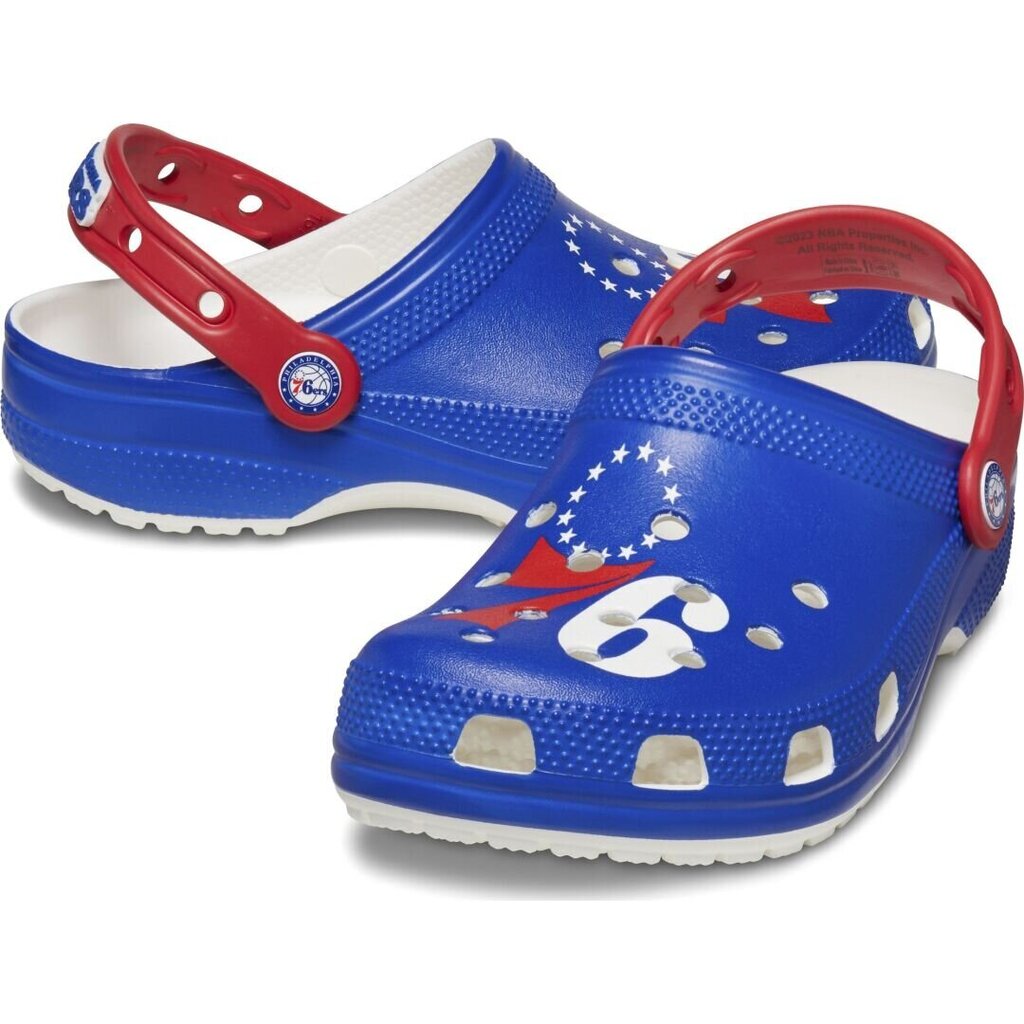 Crocs™ NBA Philadelphia 76ers Classic Clog 262736 цена и информация | Vīriešu iešļūcenes, čības, sandales | 220.lv