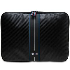 BMW Sleeve BMCS14COMSCAKL 14" czarny|black Carbon Blue Stripes BMCS14COMSCAKL cena un informācija | Sieviešu somas | 220.lv