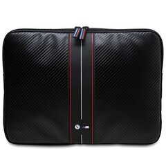 BMW Sleeve BMCS14COMSCAKR 14" czarny|black Carbon Red Stripes BMCS14COMSCAKR cena un informācija | Sieviešu somas | 220.lv