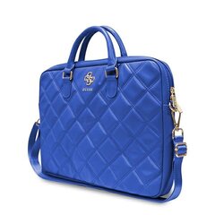 Guess Torba GUCB15ZPSQSSGB 16" niebieski|blue Quilted 4G GUCB15ZPSQSSGB cena un informācija | Sieviešu somas | 220.lv