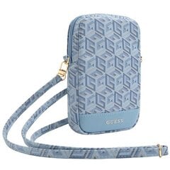 Guess Torebka GUWBZPGCSPGB niebieski|blue Zip GCube Bottom Stripe GUWBZPGCSPGB cena un informācija | Sieviešu somas | 220.lv