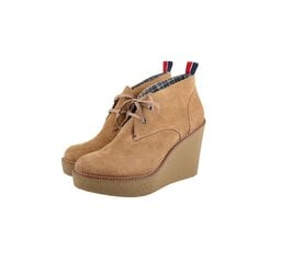 Tommy Hilfiger Winnie 1 sieviešu ādas ķīļveida kurpes цена и информация | Женские туфли | 220.lv