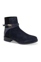 Sieviešu Tommy Hilfiger Hardware Suede Flat Bootie Chelsea zābaki цена и информация | Женские сапоги | 220.lv