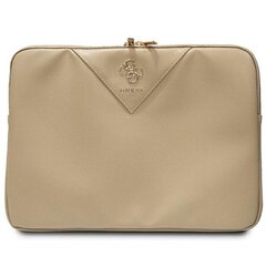 Guess Sleeve GUCS14ZPGSTEGD 14" złoty|light gold Triangle 4G GUCS14ZPGSTEGD cena un informācija | Sieviešu somas | 220.lv