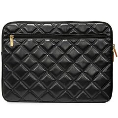 Guess Sleeve GUCS16ZPSQSSGK 16" czarny|black Quilted 4G GUCS16ZPSQSSGK цена и информация | Женские сумки | 220.lv