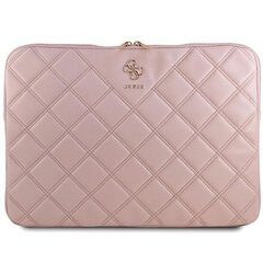 Guess Sleeve GUCS16ZPSQSSGP 16" różowy|pink Quilted 4G GUCS16ZPSQSSGP цена и информация | Женские сумки | 220.lv