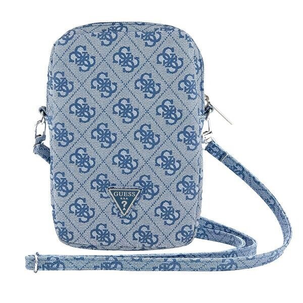 Guess Torebka GUWBZP4GFTSB niebieski|blue Zip 4G Triangle GUWBZP4GFTSB cena un informācija | Sieviešu somas | 220.lv