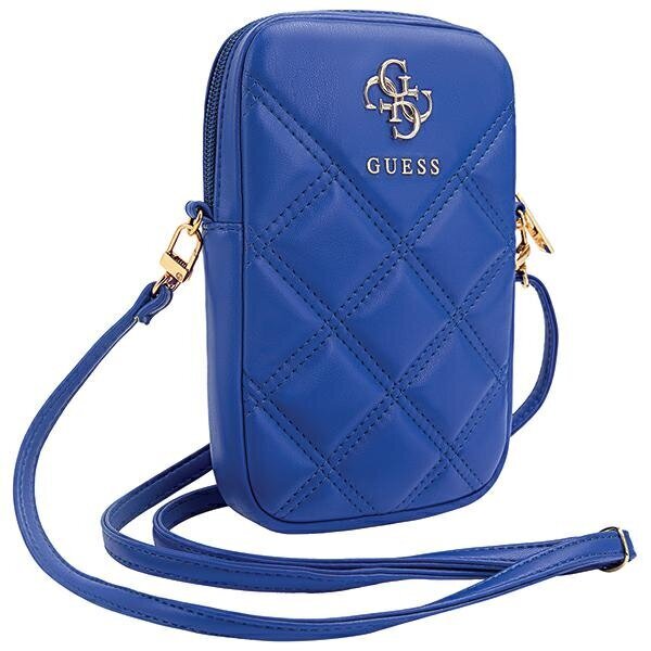 Guess Torebka GUWBZPSQSSGB niebieski|blue Zip Quilted 4G GUWBZPSQSSGB cena un informācija | Sieviešu somas | 220.lv