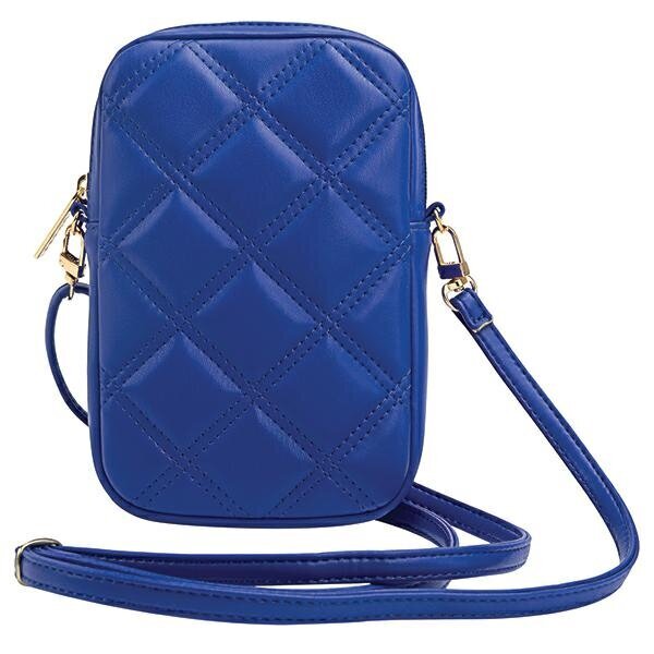 Guess Torebka GUWBZPSQSSGB niebieski|blue Zip Quilted 4G GUWBZPSQSSGB cena un informācija | Sieviešu somas | 220.lv