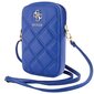 Guess Torebka GUWBZPSQSSGB niebieski|blue Zip Quilted 4G GUWBZPSQSSGB cena un informācija | Sieviešu somas | 220.lv