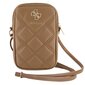 Guess Torebka GUWBZPSQSSGW brązowy|brown Zip Quilted 4G GUWBZPSQSSGW cena un informācija | Sieviešu somas | 220.lv