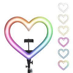 Led Ring/Heart Stream JM26-10 цена и информация | Осветительное оборудование для фотосъемок | 220.lv