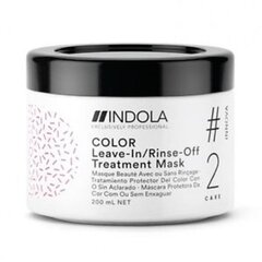 Maska bojātiem matiem ar zīda proteīnu Indola Innova Color Treatment Mask 2 Care 200 ml цена и информация | Распылите крем-спрей на волосы на расстоянии 20-25 см, расчешите их расческой. | 220.lv