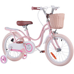 Детский велосипед Royal Baby 16", розовый цена и информация | Трехколесные велосипеды | 220.lv